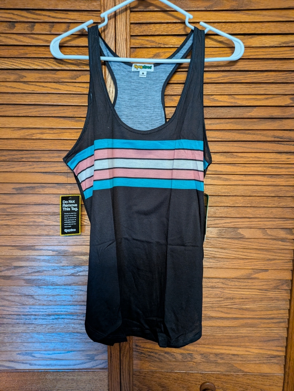 Tipsy Elves NWT Unisex Trans Pride Racerback Tank Top Size Large